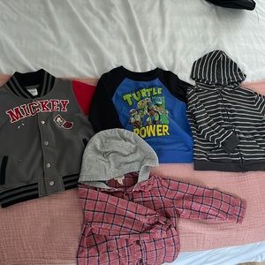 Set of 4 Kids light jackets